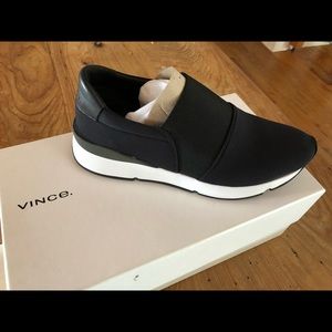 Vince Black Truscott Slip on Sneaker